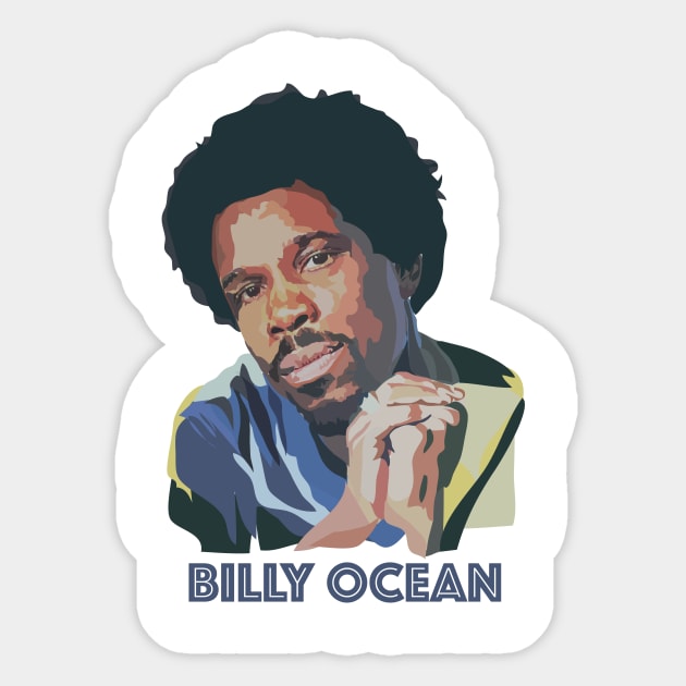 Billy Ocean with Text Sticker by annamckay